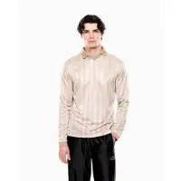 EA7 para homem. 7M001299_AF21799 Pólo de futebol branco (XS), Casual, Poliéster, Manga comprida