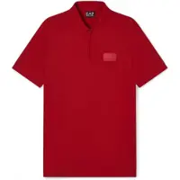 EA7 para homem. 7M001361_AF13862 Polo Lux Identity vermelho (XL), Casual, Viscoso, Manga curta