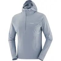 Salomon - Vestuário trail corrida - Sense Aero Hybrid HZ Hd M Trade Winds para Homem - Softshell - Tamanho L - Cinzento