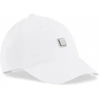 Armani Exchange para mulher. XW002385AF15502U0002 Chapéu de basebol branco (OSFA), Casual, Algodão