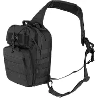Maxpedition Lunada Gearslinger 0422B preto, mochila diagonal