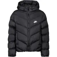 Nike Casaco meia-estação preto / branco
