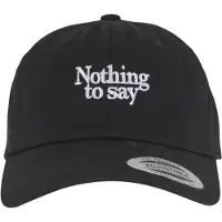 Mister tee Boné 'Nothing To Say' preto / branco