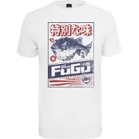 Mister tee Camisa 'Fugu' azul / vermelho / branco