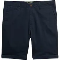 Superdry para homem. M7110486A Premium Regular Regular Short Chino Navy (34), Casual, Algodão, Marinho