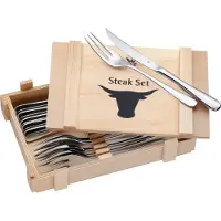 WMF Geschenkidee 1280239990 talheres para carne 12 peças