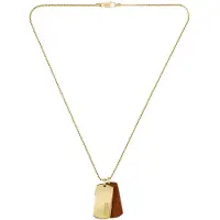 BOSS Gold Plated Collana Military Badges Devon 1580835