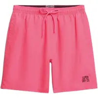 Superdry para homem. M3010260A Fato de banho rosa essencial (S), Beachwear, Polister Reciclado