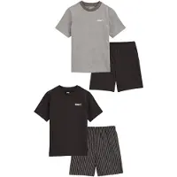 We fashion Pijama acinzentado / preto / branco
