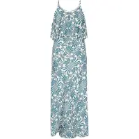 Usha Vestido oliveira / jade / branco