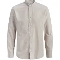 Jack & Jones Camisa De Manga Comprida Breeze Band Linen Blend