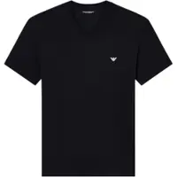 Emporio Armani Camiseta De Manga Curta Com Decote Em V Stretch Cotton Jersey