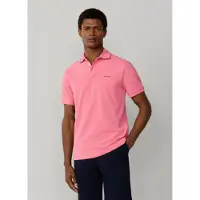 Hackett London para homem. HM5600146 Pólo com corte de praia de ajuste clássico cor-de-rosa (XL), Casual, Algodão, Manga curta