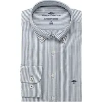 FYNCH-HATTON Camisa 'All Season' azul fumado / branco natural