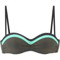 s.Oliver Top de biquíni 'Yella' turquesa / oliveira / preto