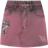 Ed Hardy Saia lilás / preto / branco