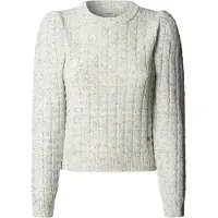 Pepe Jeans para mulher. PL7000131 Camisola Kera branca (S), Branco, Casual, Algodão
