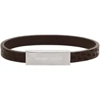Emporio Armani Brown leather Bracciale EGS3251040