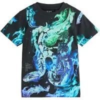 Next Camisola azure / verde néon / preto