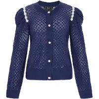 Faina Casaco de malha navy