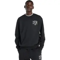 New Balance Camisa 'Reimagined Fleece Crew' preto / branco