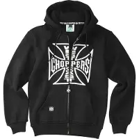 West Coast Choppers Moletom Com Fecho Og Logo