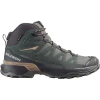 Salomon - Calçado caminhada mulher - X Ultra 360 Mid GTX W Sedona Sage/Urban Chic para Mulher - Tamanho 38 - Verde