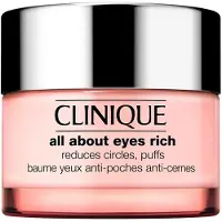 Clinique All About Eyes Creme hidratante rico para olhos contra papos e olheiras 30 ml