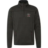 FQ1924 Pullover 'BIRK' cinzento escuro / vermelho sangue / branco