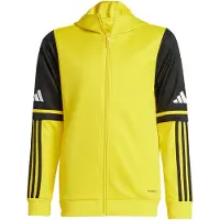 Adidas Casaco de treino em moletão amarelo / preto / branco