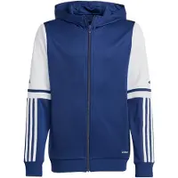Adidas Casaco de treino em moletão azul escuro / branco