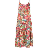IZIA Vestido 'Festival' amarelo / verde claro / magenta / branco