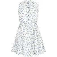 Mymo Vestidos camiseiros azul pombo / verde claro / branco