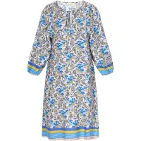 Gaya Vestido 'Boho' azul / azul claro / amarelo / offwhite