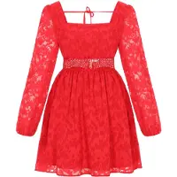 Faina Vestido 'Festive' vermelho vivo