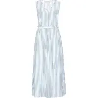 Usha Vestido de verão 'Casual' azul claro / branco