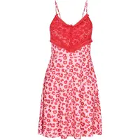 Mymo Vestido rosa claro / vermelho
