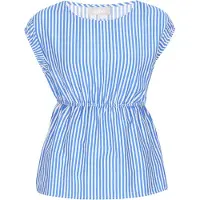 Usha Blusa azul / branco