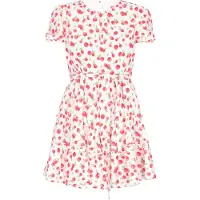 Mymo Vestido 'Young Fashion' verde / vermelho / branco