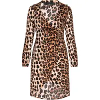 Faina Vestido 'Festive' creme / castanho / preto