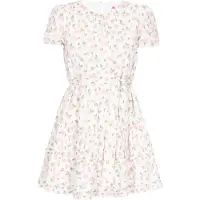 Mymo Vestido verde / rosé / branco