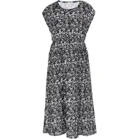Usha Vestido preto / branco