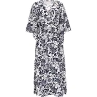 Usha Vestido navy / branco
