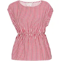 Usha Blusa vermelho / branco