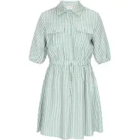 Usha Vestidos camiseiros menta / branco