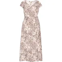 Usha Vestido 'Casual' castanho / preto / branco