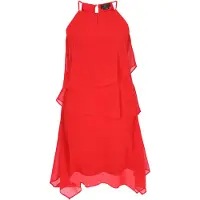 Faina Vestido de cocktail 'Festive' vermelho vivo