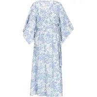Usha Vestido azul claro / branco