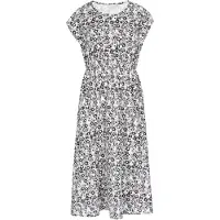 Usha Vestido preto / branco
