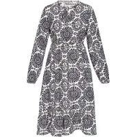 Usha Vestido preto / branco